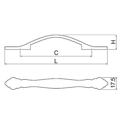 Ручка WERONA L-096 старое золото