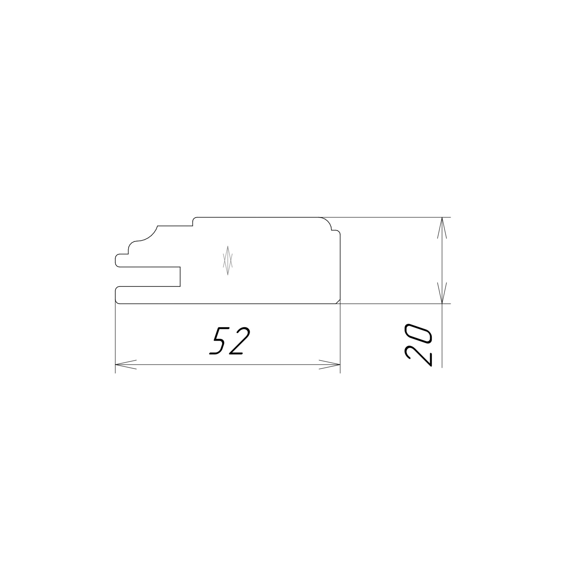 Профиль "Афина" ящик МДФ
